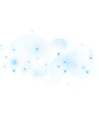 Blue  shimmer illumination PNG light effect.
