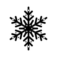 Vector art of detailed snowflake for winter season holiday