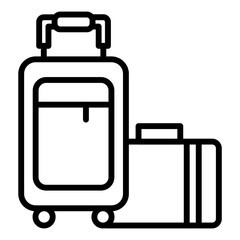 Luggage Line Color Icon