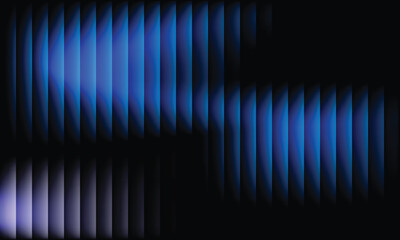 White-light blue and blue glass gradient on a black background