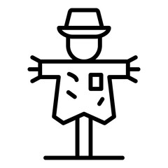 Scarecrow Line Color Icon