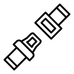 Seatbelt Line Color Icon