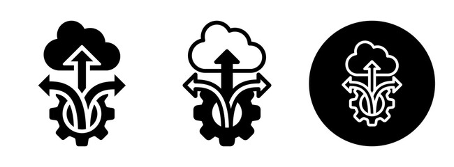 Flexible Deployment Icon Collection Glyph & Mixed Style