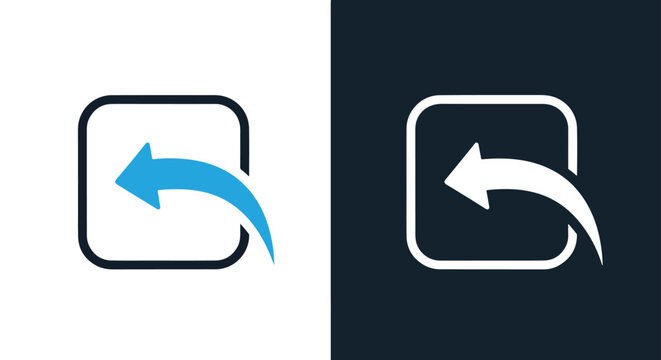 Share export ui icon flat design - Vector icon symbol for website - Icon vector - Blue icon vector - Line and glyph solid icon and logo template