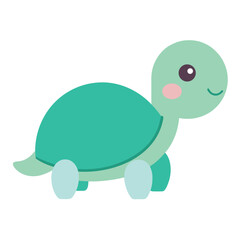 turtle on white background