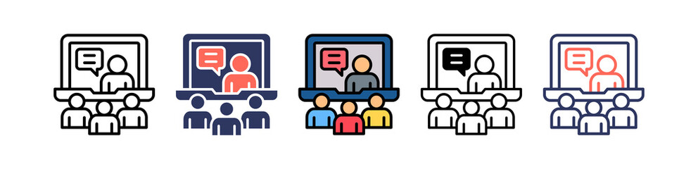 Online Training multiple icon
