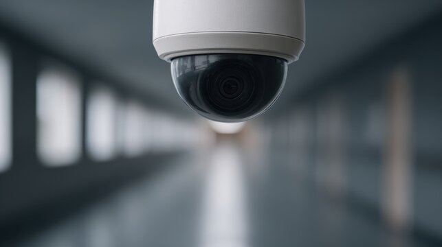 Monitoring security events in healthcare corridor cctv footage analysis indoor environment surveillance concept