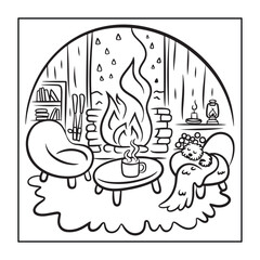 Cozy Season bold and easy coloring pages, with Thanksgiving, Christmas, winter, and autumn designs for adults, teens, and kids.