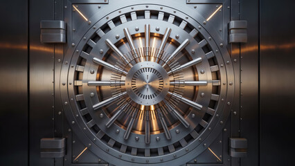 Obraz premium Explore financial security with this vault door a symbol of strength and safety for banking and wealth management