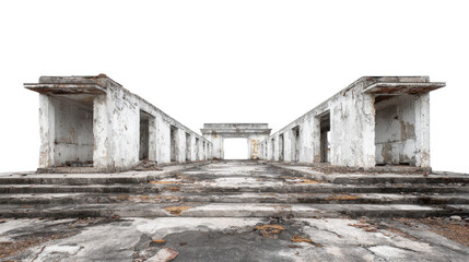 Urban Exploration Photography: Urban exploration photography capturing hidden, abandoned locations in cities, isolated on a Transparent background, PNG file.