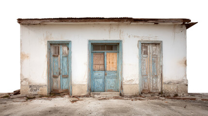 Urban Exploration Photography: Urban exploration photography of abandoned places and forgotten buildings, isolated on a Transparent background, PNG file.