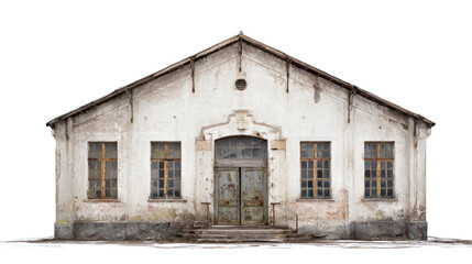 Urban Exploration Photography: Urban exploration photography of abandoned places and forgotten buildings, isolated on a Transparent background, PNG file.
