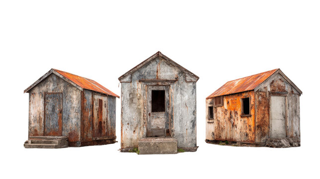 Urban Exploration Photography: Urban exploration photography of abandoned spaces and forgotten locations, isolated on a Transparent background, PNG file.