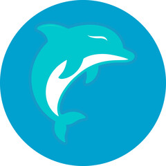 Dolphin Fresh Mascot Logo.eps