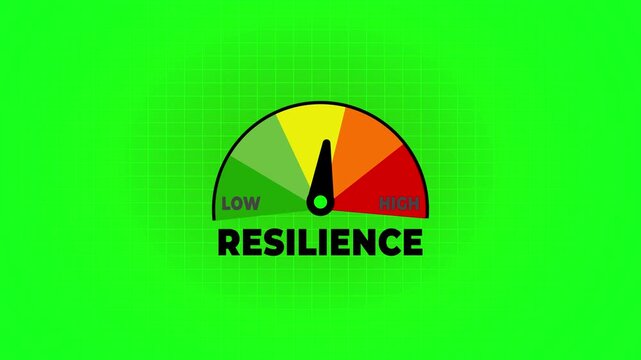 Excellent resilience on meter. Speedometer which measures the level of resilience.