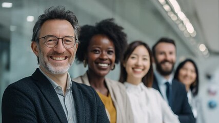 Collaborative Vision: A diverse team of professional individuals, united in purpose, radiates confidence and expertise. The image embodies the strength of collaboration and the power of teamwork. - Powered by Adobe