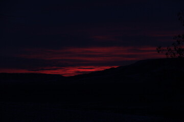 Obraz premium Sunrises and Weather scenes in the Qu'Appelle Valley