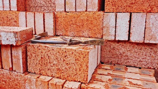 Traditional Chinese red bricks