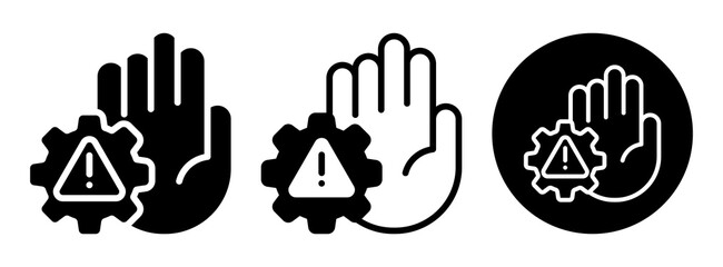 Error Prevention Icon Collection Glyph & Mixed Style