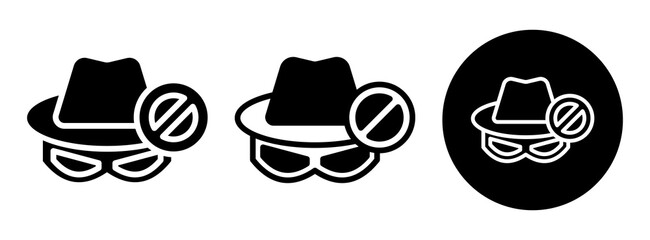 Anti Spy Icon Collection Glyph & Mixed Style