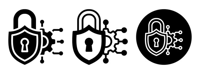 Security System Icon Collection Glyph & Mixed Style