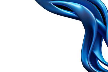 3D SATIN EFFECT BLUE CYAN WAVE ABSTRACT BACKGROUND DESIGN