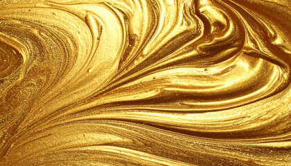 texture of wavy golden glitter closeup sparkling background