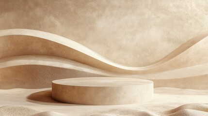 soft and minimalistic background with empty stage 