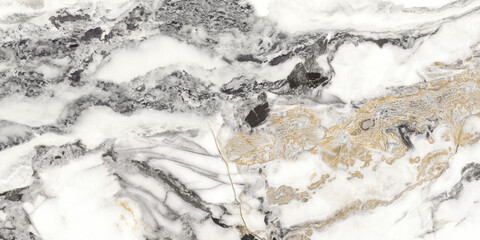 Black and white with golden natural marble texture © Vidal