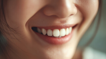 Close-up portraits of smiling women showing natural teeth and happiness