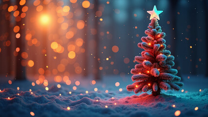 Chrismas tree colorful background in chrismas day, new year day
