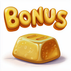 The ui casino slot game cartoon set for mobile gamble interface in app to play. Cute and glossy online spin badge object kit, casino slot game, casino element asset, Illustration