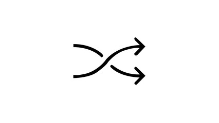  arrow animation pointing right on black background. Futuristic motion graphic design element representing direction, navigation, or fast movement. Perfect for UI, 