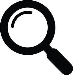 Magnifying glass icon search discovery analysis