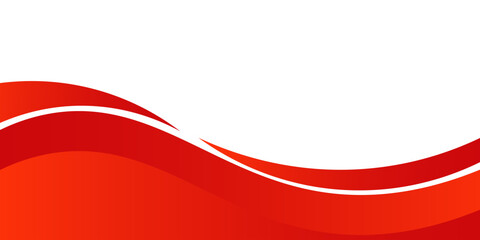 Vector red line background curve element with white space for text and message design, overlapping layers, vector
