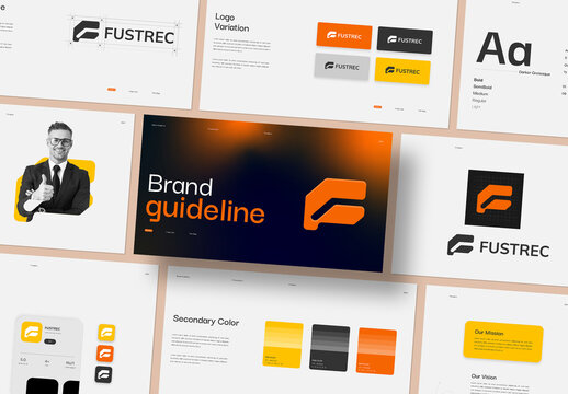 Modern Corporate Identity Brand Guideline Presentation Template