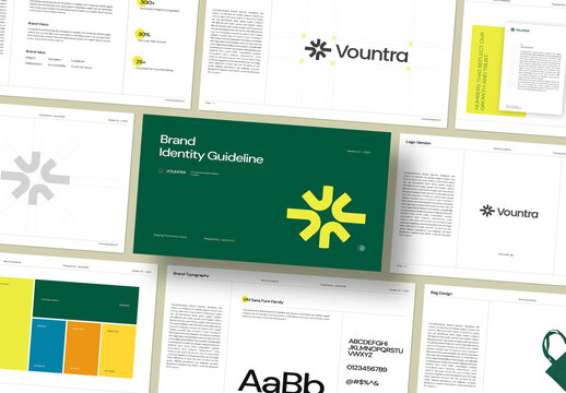 Modern and Clean Company Brand Identity Guidelines Template