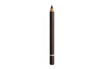 Brown eye pencil cosmetics for makeup, beauty and fashion, drawing eyes with kohl eyeliner on transparent background