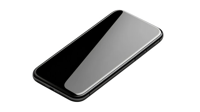 Sleek Smartphone on Transparent Background