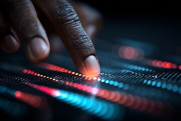 Interactive touch technology in logistics and supply management. Profit signals. Mastering supply chains with dynamic interactive screen technology. Bullish trend. Profit potential.