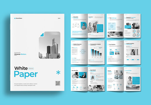 Modern Business White Paper Report and Company Profile Template