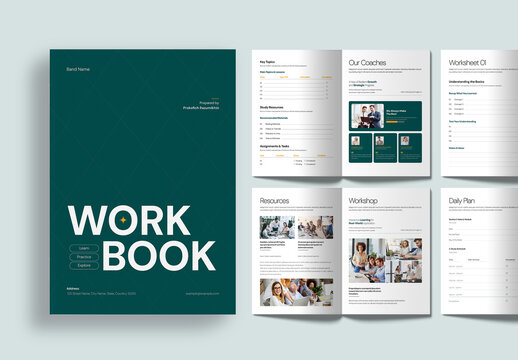 Modern Course Creator Workbook Design Template for Training