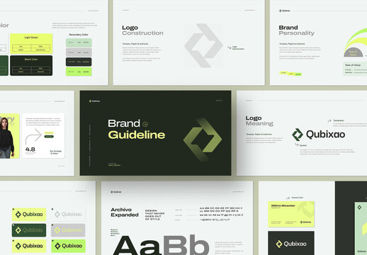 Modern Corporate Brand Guideline Presentation Template