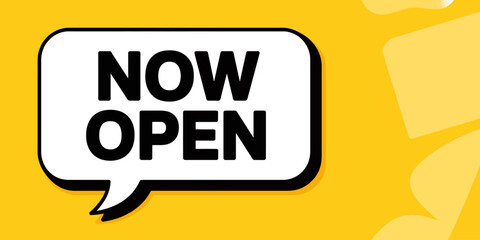 Bright and Bold Now Open Sign for Business Promotion and Grand Openings Attention Grabbing Advertisement for Retail Stores