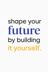 Empowering quote inspires personal growth and taking control of your destiny