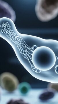 Amoeba Cell Structure Visualization | 3D Microscopic View of Protozoa Anatomy

