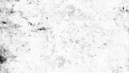 Aged white grunge texture with black speckles and scratches, ideal for backgrounds or overlays