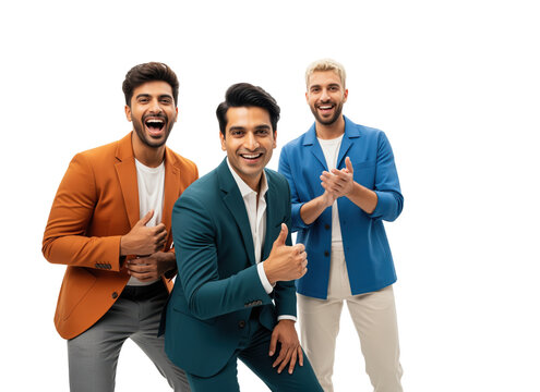 Indian founders celebrating a startup launch and inviting partners or early customers to join or subscribe, practical for product announcements and pitch decks and investor updates, community posts - Powered by Adobe