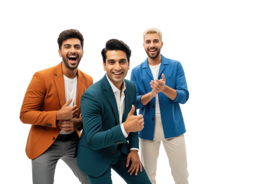 Indian founders celebrating a startup launch and inviting partners or early customers to join or subscribe, practical for product announcements and pitch decks and investor updates, community posts