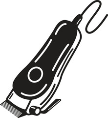 Hair Clipper Vector Illustration – Barber Tool Icon Design